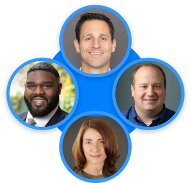 A card showing a matching company with buttons.