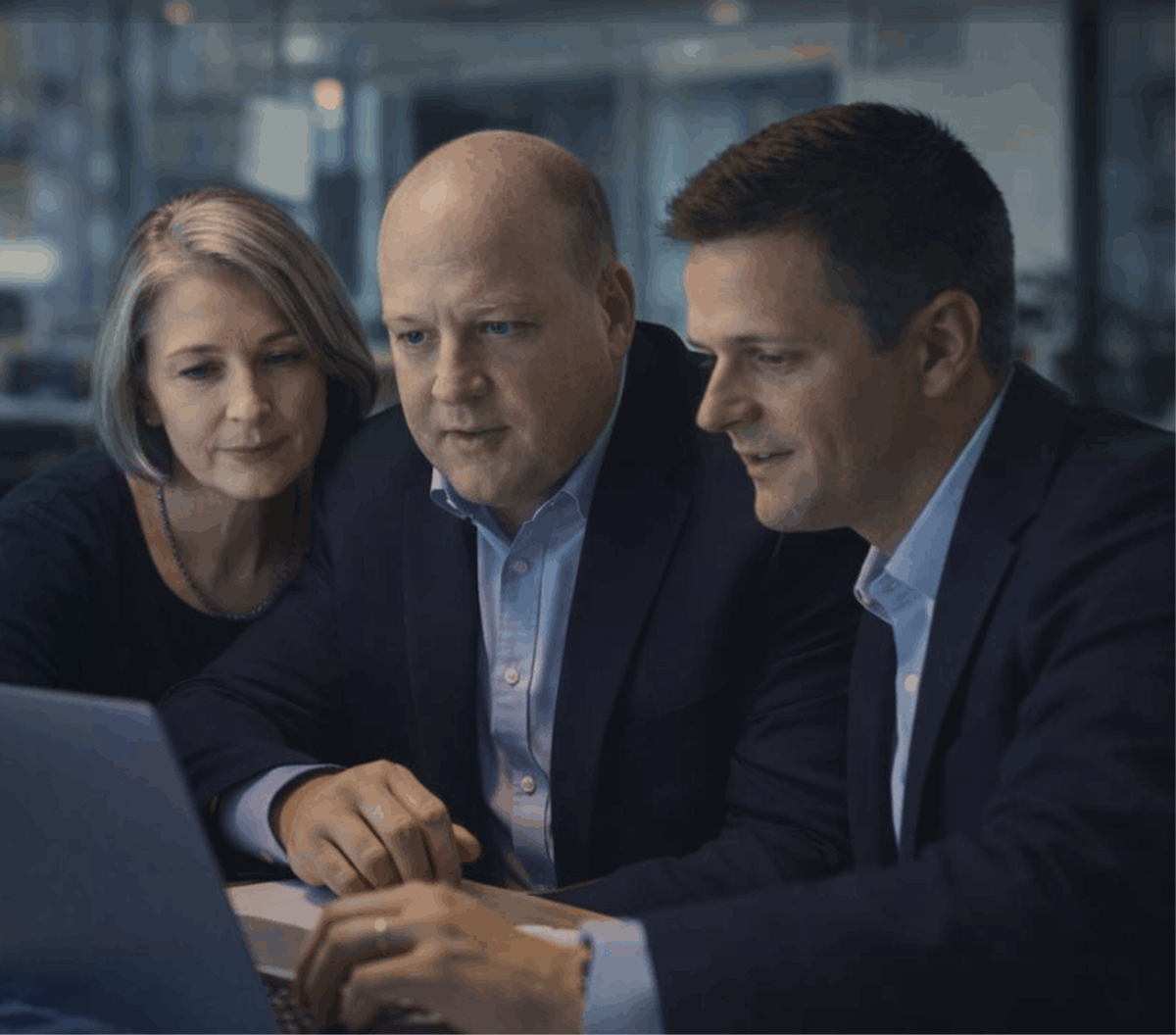 Business stakeholders reviewing solutions together | ShapeConnect